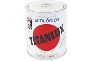 Titanlux Ecológico Esmalte al agua mulisuperficie Mate Blanco Piedra 250 ml