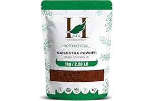 H&C HERBAL INGREDIENTS EXPERT H&C Manjistha Powder (Rubia cordifolia) - 1Kg | Detox | Detergente per sangue ayurvedico