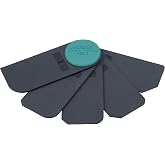 Wolfcraft Silicone Gasket and Spatula for Sealing Smoothing | 5-piece silicone and acrylic seal kit for bathroom and kitchen,