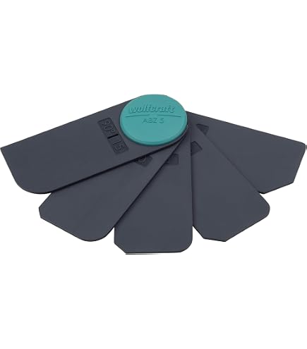 WEFA Fugenprofi 5/8/10 Spatola Per Fughe | Strumento Per Stuccatura E Levigatura Silicone | Resistente Agli Acidi E All'abrasione | Per Bagno Cucina E Piastrelle | Facile E Preciso
