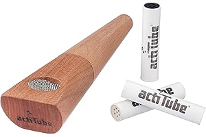 ACTITUBE Tune - Filtro para pipeta de Tabaco (Madera de peral, 11,5 cm)