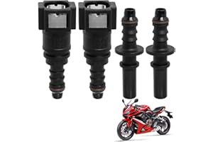 EuAcesry Droit Voiture Carburant Tuyau, 2 Pcs 7.89mm à 8mm Raccord Durite Essence, Rapide Libération Connecteur Ensemble, Kit de Connecteur de Tuyau de Carburant Tuyau 7.89-ID6