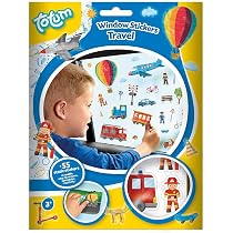Totum Fensteraufkleber-Set Bauernhof - 5 Stickerbögen, 1 Landschaftshintergrund, über 70 Motive, Für Kinder Ab 3