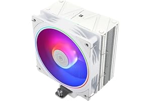 Thermalright Assassin Spirit 120 EVO White ARGB TL-S12W-S PWM Refroidisseur de processeur avec caloducs 4 נ6 mm, 156 mm de haut, pour AMD : AM4 AM5/Intel 1700/1150/1151/1200