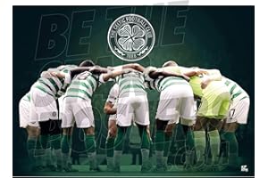 Be The Star Posters Celtic FC 2019/20 Huddle Football Poster - Official Licensed Product - Available in Size A3