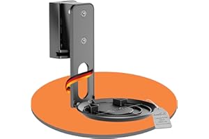 PureMounts Lautsprecher Halterung für Sonos Era 100, Lautsprecher Wandhalterung mit Kabelmanagement, Schwenkbar +/-45°, Neigbar 0/-18°, 3Kg Tragkraft, schwarz