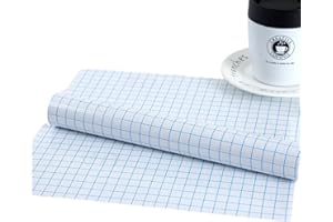 CYBGQP 5m Übertragungsfolie, Transferfolie, Transferfolie Plotter, Übertragungsfolie Plotter, Plotter Transferfolie, Buchbindefolie, 30,5cm Plotter Folien mit Blaues Ausrichtungsgitter für Becher, Fenster