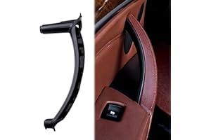 TTCR-II Compatible con BMW X5 X6 Tirador de puerta,puerta interior cubierta de agarre lateral del pasajero izquierda trasera soporte de apoyabrazos(cubierta de cuero no incluida)