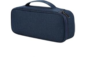 CRSUSUKJ Borsa Accessori Elettronici,Organizer Cavi,Borsa da Viaggio Custodia Cavi Resistente All'acqua Portatile Porta Cavi Organizer per Caricatore per Auricolare,Power Bank,Caricabatterie... (blu navy)