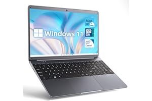 SGIN Ordenador Portátil 15,6 Pulgadas 12GB DDR4 RAM 512GB SSD ROM (1TB Expandible), Celeron N5095 hasta 2.9Ghz, FHD 1920x1080 para Portátiles, 2X USB 3,0, Dual Band WiFi