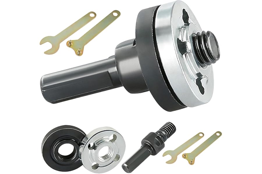 Angle Grinder Adapter, 10Pcs Electric Drill Angle Grinder Connecting Rod Set, Metal Adapter, Suitable for 10 to 13 mm Hand Drill Models