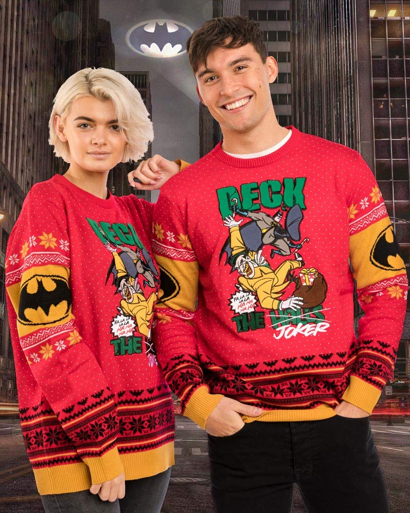 Batman-Weihnachtspullover-Deck-Das-Joker-Weihnachts-Sweatshirt-Unisex