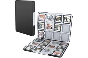 HEIYING Etui de Carte de Jeu pour Nintendo 3DS 3DSXL 2DS 2DSXL DS DSi, Support de Cartouche de Jeu Portable 3DS 2DS DS avec 24 Carte Emplacements