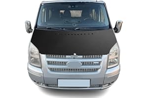 NIMOVA Front Full Plain Black Bonnet Bra Cover Protector Guard For Ford Transit MK7 2006-2014 Models