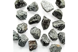 Green Cross Toad 1 x Rough Raw Stone Crystal Mineral Specimen 30mm, 20g (Snowflake Obsidian)