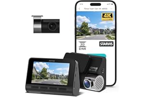 70mai A800S 4K Ultra HD bateria Noir