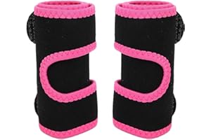 TMISHION Arm Trimmers Pair Weight Loss Slimmer Wraps, Men & Women Weight Loss Upper Arm Shaper Neoprene Gym Exercise Compression Bands Fast Fat Burning (red)