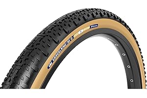 Panaracer Gravelking X1 Plus TLR Tubeless Ready Folding Tyre - ZSG Gravel Compound -Puncture Resistant - Beadlock Technology - 120Tpi TuffTex+ Double Layer Casing - Gravel Cycling Tyre