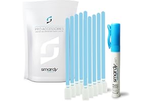smardy Kit de Limpieza - 10x SensorClean Swab 12mm + 10ml SprayPen con Rogge Sensor Cleaner