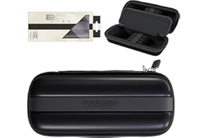 Target Darts BOA Dart Storage Case, One Size – Czarny/granatowy/szary | Torba na rzutki, schowek na strzałki, groty Swiss Points, 6 kompletnie zmontowanych strzałek, dodatkowe akcesoria