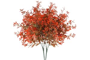 HUAESIN 2PCS Piante Artificiali da Interno Esterno Foglie d'Acero Artificiali Autunnale Foglie Finte per Decorazione Soggiorno Balcone Famiglia Ufficio Aiuola Giardino 40cm