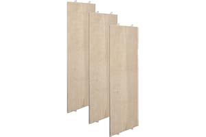 BigDean 3er Set Katzenkratzbrett Eckkratzbrett Kratzbrett Wand Wandkratzbrett Katzen Kratzecke 80cm