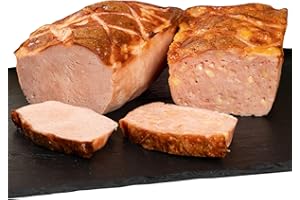 WURSTBARON® Käse-Leberkäse & Leberkäse rot Leberkäse-Set für Feinschmecker - Fleischkäse zum Aufbacken - hochwertige Qualität aus Bayern, 2x 1 kg