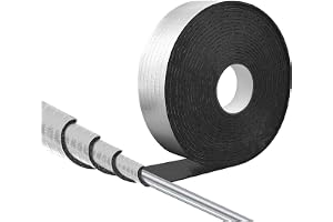 Rörisolering 10 m x 50 mm, lindning isolering för värmerör | Självhäftande rörisoleringsfilm 0,5 cm av skum, isoleringstejp f