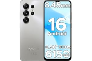 DOOGEE Note56 X Android 16 Telefono Movil Libres, 6150mAh 24GB+ 64GB/2TB Telefonos Moviles, Octa Core Smartphone HD+ 6,56" 90Hz, Cámara AI 8MP Teléfono Móvil, Dual 4G LTE/Gemini AI/Face ID/GPS/OTG