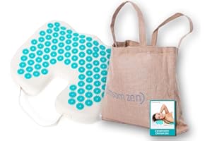 CLIMSOM - Tapis Anti Stress d'Acupression pour les Pieds, Réflexologie Plantaire, Massage Pied, Textiles 100% BIO, Picots en Plastique Hypoallergénique, Sac de Transport et Livret Détaillé Inclus