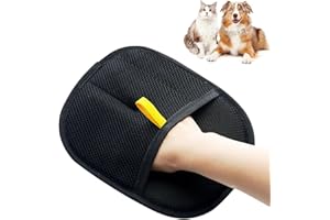 BLAUHAUS Gant Poil Chat, Gants Antistatiques pour Poils d'animaux, Gants de Toilettage Double Face Réutilisables pour Le Lavage, Le Brossage et l'Élimination des Poils d'animaux