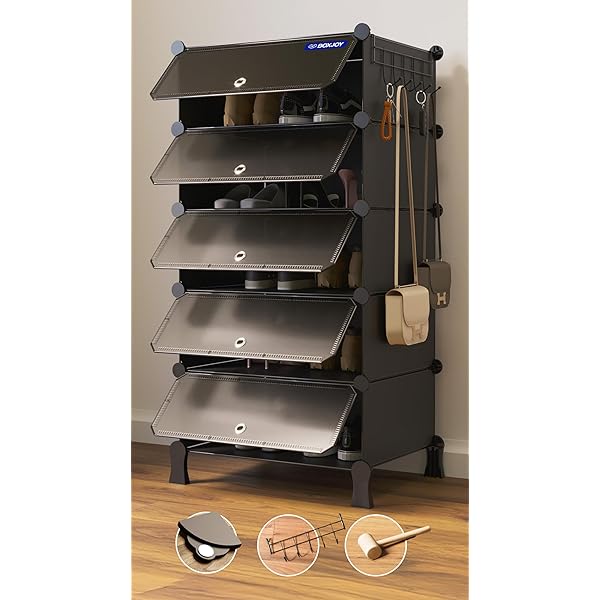 IKEA Polypropylene Plastic Shoe Rack 52x18x39 cm (20 1/2x7 1/8x15