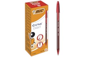BIC, Cristal Exact, Penne a sfera, a punta fine rosso