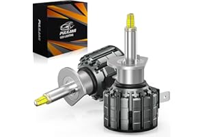 Pulilang Lampadina H1 LED, 360° gradi 400% Brillante 80W 18000LM 6000K Bianco, H1 LED 360° Fari per Auto Sostituire Alogeno/Xeno, Abbagliante Anabbagliante LED H1 IP68 impermeabile, DC 12V, 2 Lampada