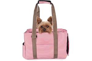 PETCUTE Bolsos de Transporte para Perros pequeños Gato Transportín para Mascotas Portador para Animal doméstico