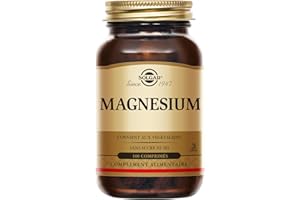 Solgar Magnésium Bisglycinate - Sommeil et Fatigue - Métabolisme énergétique - Vitalité et Energie - Hautement assimilable - Minéral essentiel - Complément Alimentaire - Flacon de 100 comprimés