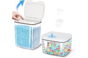 sunal Laundry Pods Storage Container for Organization, 2.8L+5.5L Large Capacity Laundry Powder Container with Airtight Lid for Detergent, Scent Booster Storage