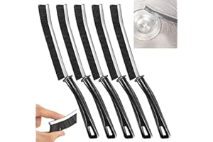 NEOVSUNY Cepillo para Limpieza de Grietas 5 Pcs, Cepillo Limpieza Espacios de Cerdas Duras, Cepillo para Fregar Limpiador de Lechada para Juntas Profundas de Azulejos de Baño De Cocina - Negro