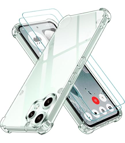 Foluu Custodia trasparente per Nothing CMF Phone 2 Pro - Cover protettiva sottile in silicone TPU resistente ai graffi con angoli rinforzati per niente CMF Phone 2 Pro 2025