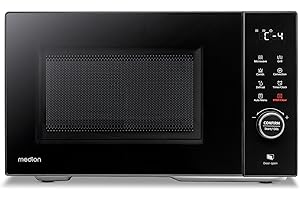 MEDION Mikrowelle mit Grill und Heißluft (23 Liter, 900 Watt, 1000 Watt Grill, 1680 Watt Heißluftfunktion, 11 Automatik-Programme, 5 Leistungsstufen, Auftaufunktion, Edelstahl, MD12031) [MODELL 2025]