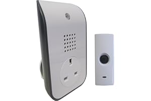 Unicom 62202 Uni-Com Curve Plug Through Door Chime, White