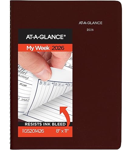 AT-A-GLANCE Contemporary 2026 Monthly Planner Black Medium 7 X 8 34 Monthly - View #9