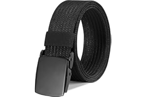 WERFORU Pasek nylonowy płócienny dla mężczyzn, wojskowy pasek taktyczny, oddychający pasek z płótna żaglowego ze stopową klamrą