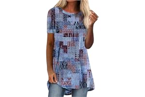 SDERG White Vest Tops for Women Sale UK Casual V Women's Summer Fashion Casual Flower Printed Long Sleeve O-Neck Pullover Tops Tops Ladies Halloween Clothing