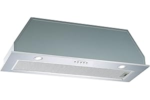 Cookology BUCH900SS/A+ Energy A+ Rated Integrated Extractor Fan | 90cm Built-in Canopy Cooker Hood in Stainless Steel