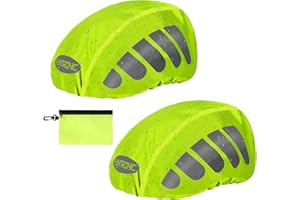 flintronic BTR Helmet Cover, Waterproof Helmet Rain Cover, High Visibility Bike Helmet Cover with Reflective Strip, Dustproof Cycling Helmet Cover for Travel and Driving - One Size Fits All