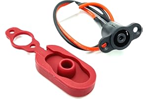 Vestigia® - Charge Port & Rubber Port Cover for Xiaomi M365 Essential 1S Pro Pro2 Electric Scooter - Replacement Charger Port - Spare Parts for E-scooter