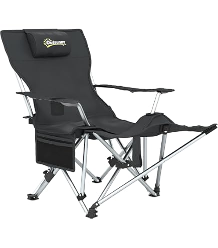 Sedia Pieghevole Portatile Sedia Da Campeggio Pieghevole Con Parasole E Portabicchieri - Resistente, Comoda, Fino A 120 Kg Sedia Campeggio - Foto 2