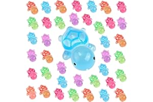 TOVBMUP 48St Leuchtende Schildkröten Harz - Dekoration mit Mini Tieren Stück Small Turtles für DIY . Machen Sie Sich bereit für eine unvergleichliche dekorative Erfahrung mit Schildkröten-Accessoires.