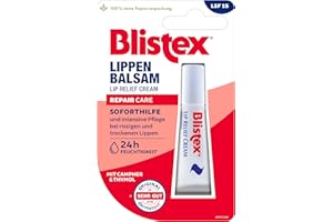 ‎BLISTEX Blistex Lippenbalsam | Bei rissigen und trockenen Lippen | 6 ml, Weiß